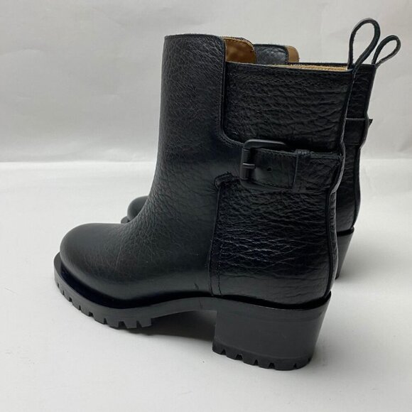 L'AUTRE CHOSE Buckle Black Leather Boots Size 36 - Picture 3 of 10